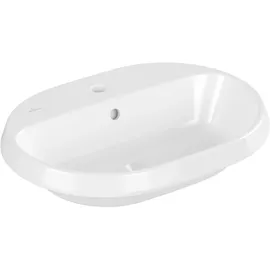 Villeroy & Boch Architectura Einbauwaschbecken 600 x 450 x 170 mm, Weiß Alpin CeramicPlus, mit Überlauf, Unterseite nicht glasiert