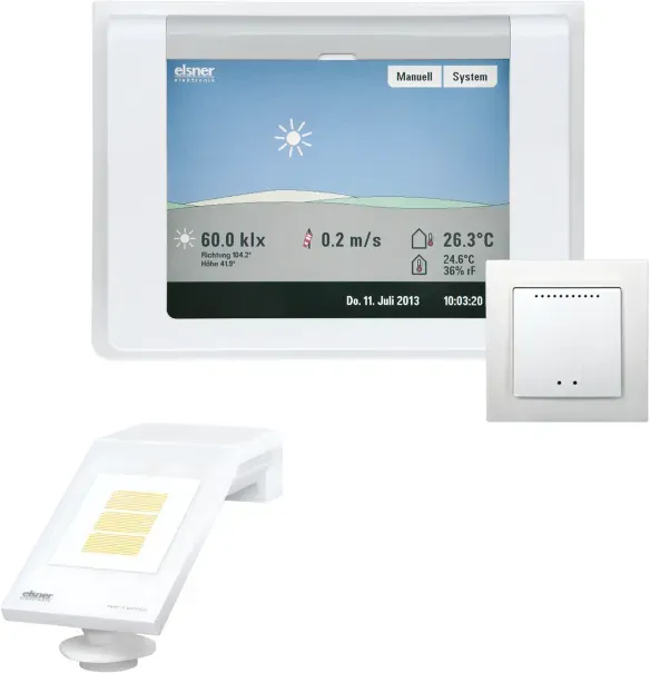 elsner WS1000 Color-4, weiß Gebäudesteuerung für 4 Antriebe 230V #60121