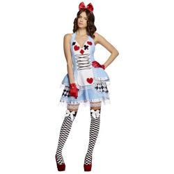 Smiffys Kostüm Sommerliches Alice im Wunderland Kostüm, Knappes Kleidchen für Besuche im Wonderland L