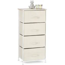 Relaxdays Schubladenkommode 45 x 95 x 30 cm Beige