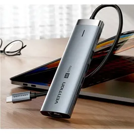 Vention 9 Ports 5 Gbps TGVHB, USB-C RJ45 HDMI SD, Audio PD 100W