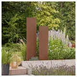 Home Deluxe Sichtschutz aus Cortenstahl AURA Rostoptik - 180 x 50 cm | Sichtschutzzaun, Cortenstahl, Edelrost - Bronze/Braun/Kupfer