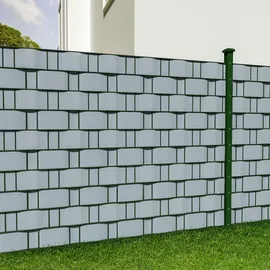 Tectake PVC Sichtschutzfolie 70 m grau