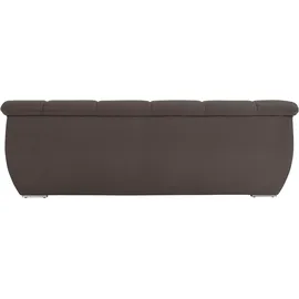 DOMO collection 3-Sitzer DOMO COLLECTION "Lagoa, moderne Sitzheftung, bequem und komfortabel", grau (stone), B:232cm H:76cm T:96cm, Sofas, frei im Raum stellbar, in großer Farbauswahl