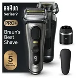 Braun Series 9 Pro+ 9565cc Wet & Dry Elektrorasierer, Trimmer, dunkelgrau