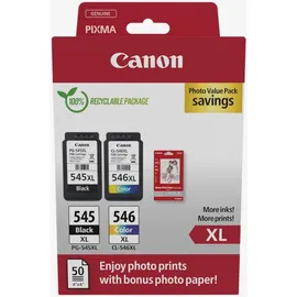 Canon PG-545XL schwarz + CL-546XL CMY