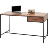 Hti-Living Schreibtisch Akazie massiv / Schwarz