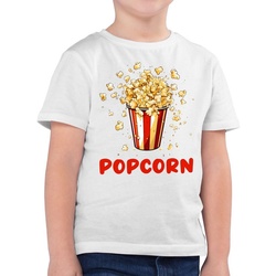 Shirtracer T-Shirt Popcorn Fan Popcornverkleidung Filmliebhaber Pop-Corn Karneval & Fasching weiß 164 (14/15 Jahre)