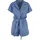 URBAN CLASSICS Ladies Light Denim Resort Jumpsuit - Blau