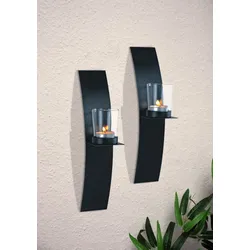 2er Set Wandkerzenhalter Teelichter Teelichthalter Wanddekoration Kerzenhalter
