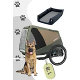 Croozer Dog Mikke Cozy Ride Bundle Moss Green