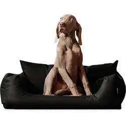 Tierlando NEMO Hundebett Hundesofa S M L Hundekorb Katzenbett 65 80 100cm schwarz 65 cm, 20 cm, 50 cm