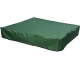 Choyclit Sandkastenabdeckung Mit Kordelzug, Staubdichte Sandkastenabdeckung, Schutzplane, Grün (150x150 Cm)