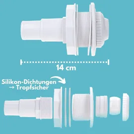 amapool Einströmdüse weiß 14 cm
