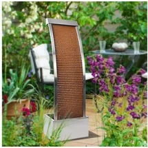 Köhko Köhko® Wasserwand Segel-Form aus Cortenstahl Höhe 110 cm mit LED-Beleuchtung Terrassenbrunnen Zimmerbrunnen Venezuela 32004 Variation-2