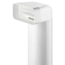 Naber MF-UR Umlenkstück 90° mit Rundrohr weiß, 500 mm
