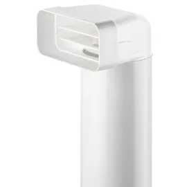 Naber MF-UR Umlenkstück 90° mit Rundrohr weiß, 500 mm