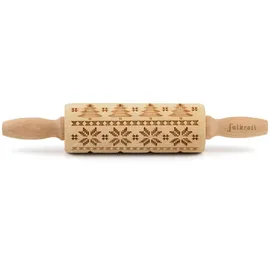 Folkroll Teigrolle Skandinavien Weihnacht, junior, 23 cm,