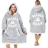 ARRITS Muttertagsgeschenk - Oversized Hoodie Decke Geschenk für Mama, Sherpa Fleece Tragbare Decken mit Ärmeln und Kapuze, Beste Mutter Geschenk zum Geburtstag Weihnachten