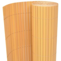 vidaXL Gartenzaun Doppelseitig PVC 90×300 cm Gelb