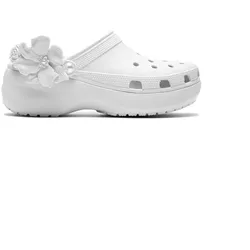 Crocs Classic Platform Bouquet Clog - Weiss - M7W9