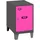 simonlocker montadas Metallschrank Metall 575x300x500 mm Anthrazit/Pink