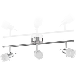ledscom.de Deckenleuchte MIRAS, dreiflammig inkl. je 450lm LED GU10 Lampen, weiß