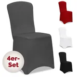 DETEX Stuhlhussen Grau 4er Set
