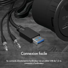 Icy Box IB-HUB1403B 4 Port USB 3.0 Tisch-Hub mit Type-C®, Type-A und Audio Ein-/Ausgang