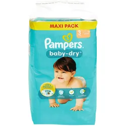 Pampers Baby Dry Windeln Maxipack Gr. 3 124 Stück