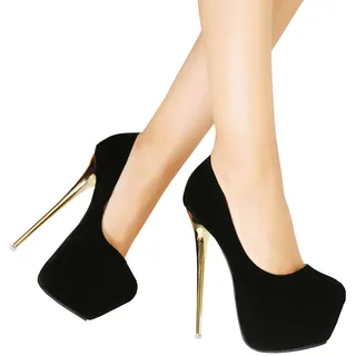 HOMDREAM High Heels 16CM High Heels Plus Size Sexy Pole Dance Schuhe Cosplay Sexy Männer Und Frauen,Black-44