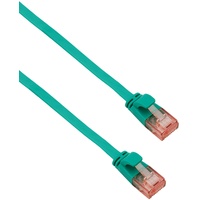 Helos ultra slim Patchkabel U/UTP Cat 6 grün 0,5m