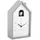 Karlsson Modern Cuckoo 12,0 cm 12 x 20 x 6 grau