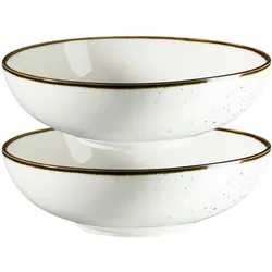 MÄSER Schüssel 22 cm Weiss mit blauen Punkten im 2er Set, PINTAR Blaue Punkte, 594072