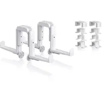 LECHUZA LECHUZA-Zubehör Balkonkastenhalter Duo, Adapter Set (4-teilig) weiß, 4,5
