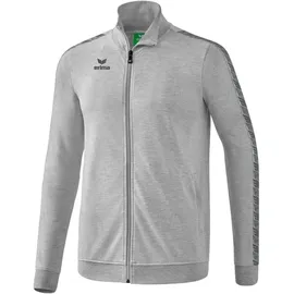 Erima Essential Team Tracktop Sweatjacke Herren Hellgrau Melange/Slate Grey M