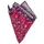 bgents Einstecktuch Handrolliertes Einstecktuch aus Baumwoll-/Leinen mit Paisley-Muster rot