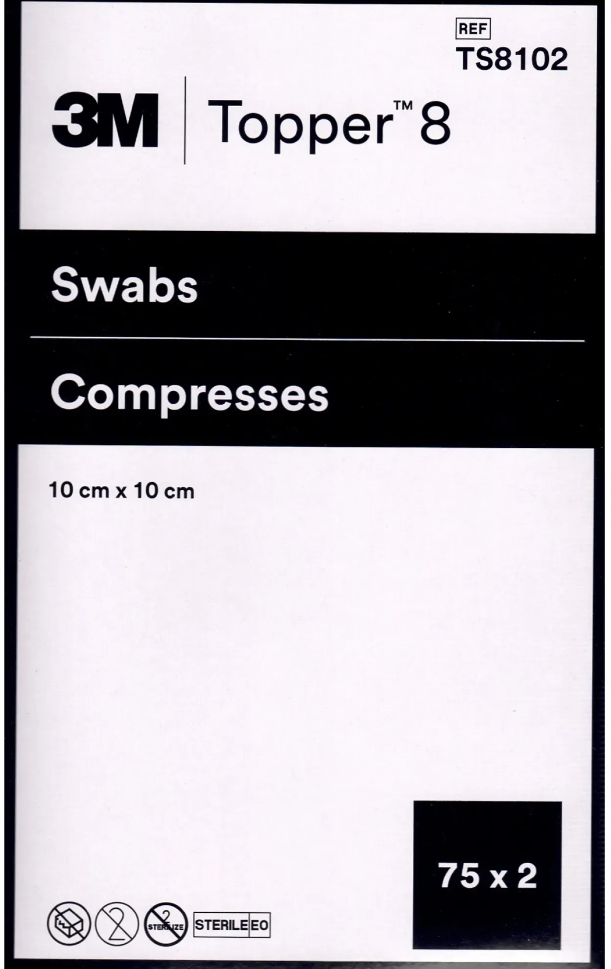 TOPPER 8 Kompressen steril 10x10cm 75x2 ST