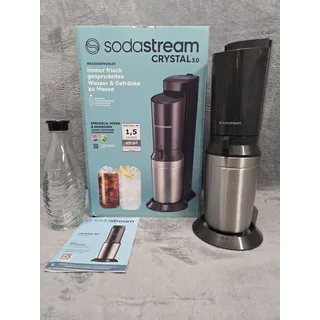 Sodastream Crystal 3.0 Trinkwassersprudler Glasflaschen Wassersprudler OHNE CO2