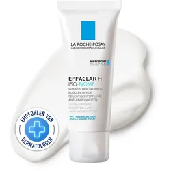 La Roche Posay Effaclar H Iso-Biome Feuchtigkeitspflege für fettige, zu Akne neigende Haut: Sanfte Begleitpflege bei austrocknender Akne-Behandlung 40 ml