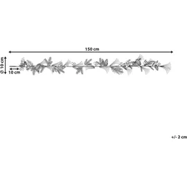 Beliani Weihnachtsgirlande Murcja 150 cm Gold