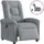 vidaXL Relaxsessel 91,5 x 96 x 91,5 cm Hellgrau elektrisch