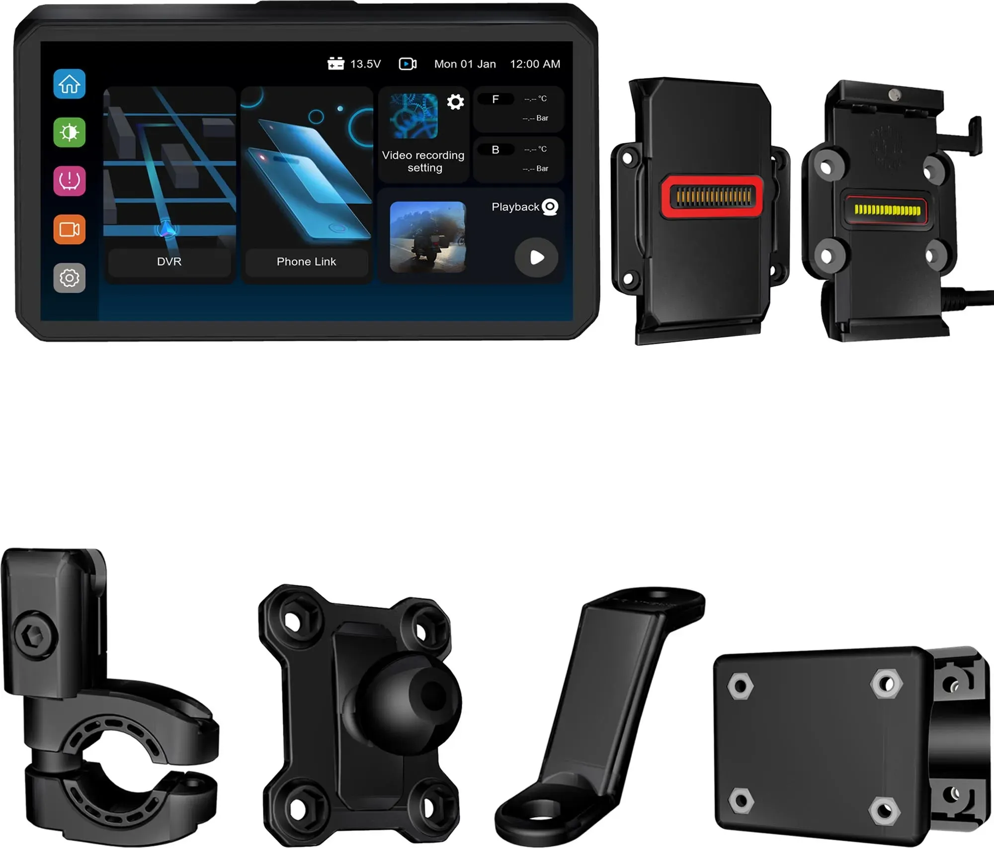 AlienRider M2-QR Bundle 5 Motorrad Multimediasystem