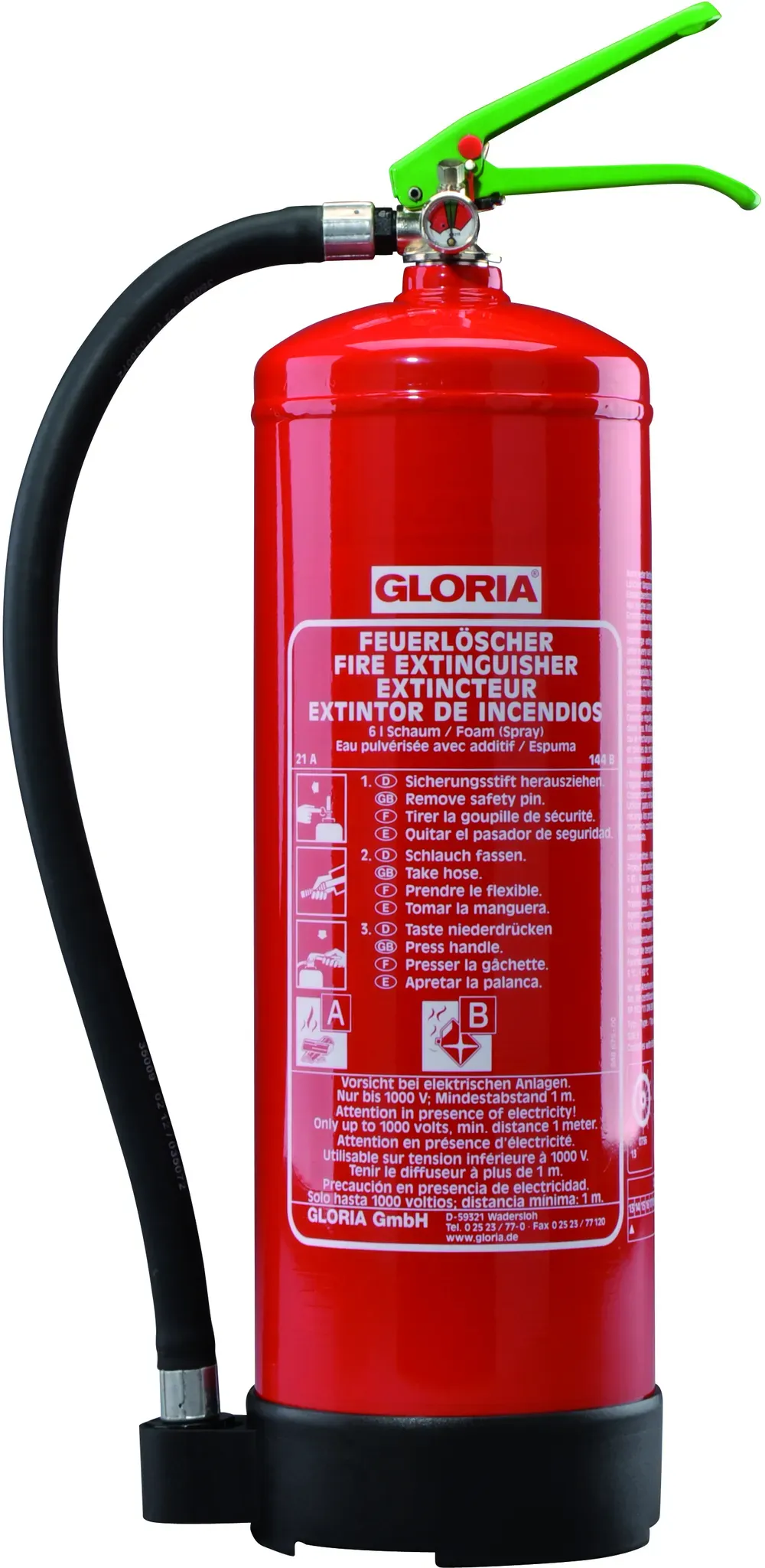 Preisvergleich Produktbild Gloria Schaum-Feuerlöscher SDE6