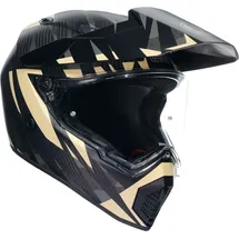 AGV AX9 Carbon Steppa, Endurohelm - Matt Dunkelgrau/Grau/Beige - M