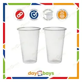 daybays Plastikbecher 0,3 l Transparent 1000 St.