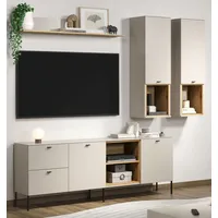 Trendteam Wohnwand Sao Paulo" in Sand und Eiche 250