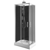 Aqualine Komplettdusche GRANVIK Rechteck-Duschkabine 700x900x2180mm, Klarglas, BxT: 90x70 cm, Aqualine-GG70X90-SET