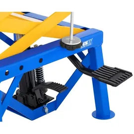MSW Hebebühne Stahl 35-87 cm blau