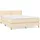 vidaXL Boxspringbett 140 x 200 cm Creme